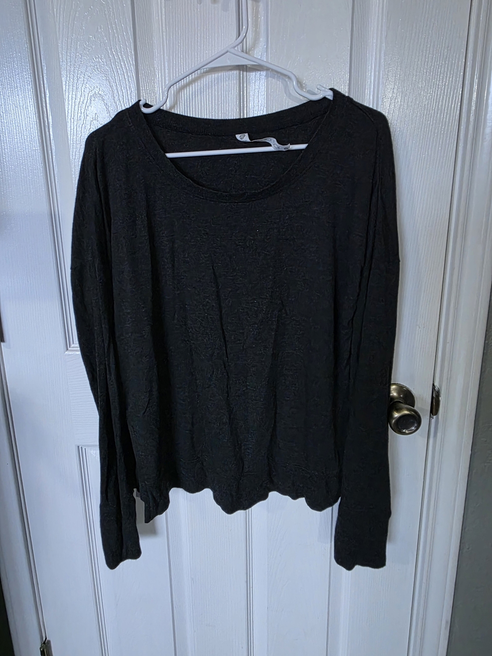 Scorpio Sol Black Long Sleeve Scoop Neck Tee